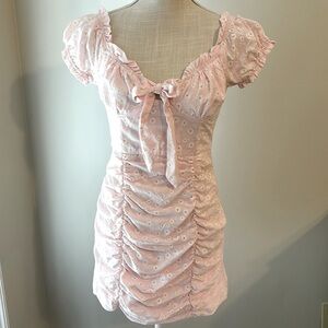 Princess Polly dress pink, daisies, “Back to Paris” - size US 6